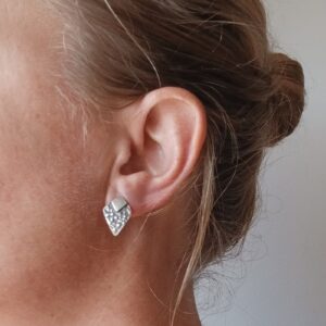 Boucles ozanges, boucles d’oreilles en argent fait main par Maryjou