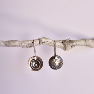 Boucles reversibles Ondes, boucles réversibles en argent fait main par Maryjou