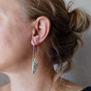 Boucles Sevelis, boucles d’oreilles en argent fait main par Maryjou