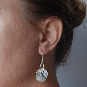 Boucles Taliya, boucles d’oreilles en argent fait main par Maryjou