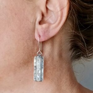 Boucles Tarka, boucles d’oreilles en argent fait main par Maryjou