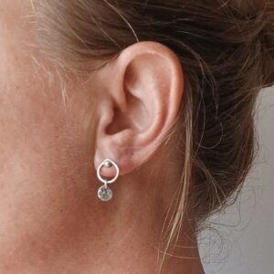 Boucles Tygout, boucles d’oreilles en argent fait main par Maryjou