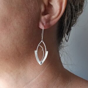 Boucles vela, boucles d’oreilles en argent fait main par Maryjou