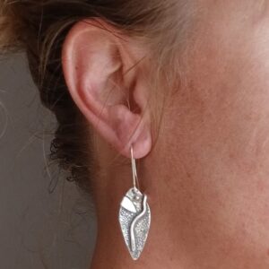 Boucles vellea, boucles d’oreilles en argent fait main par Maryjou