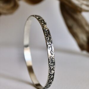 Bracelet parchemin, bracelet en argent fait main par Maryjou