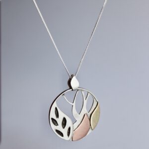 Pendentif automne, pendentif en argent fait main par Maryjou