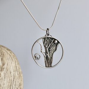Pendentif Lyane, pendentif en argent fait main par Maryjou
