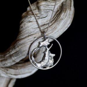 Pendentif songe, pendentif en argent fait main par Maryjou