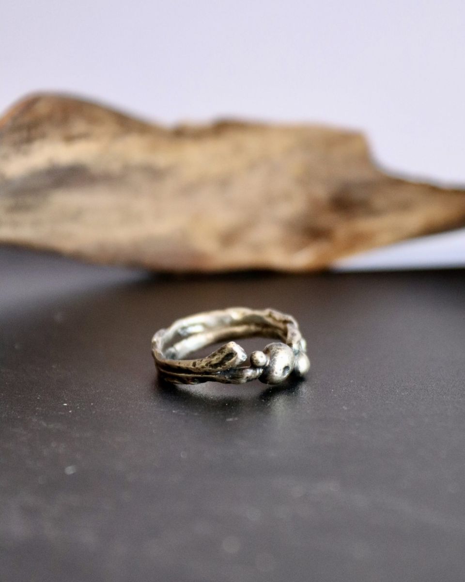 Bague Lelyane 2 1 Bague Lelyane 2, bague en argent fait main par Maryjou