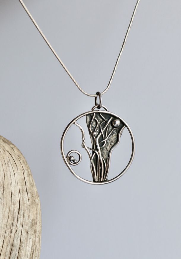 Pendentif Lyane, pendentif en argent fait main par Maryjou