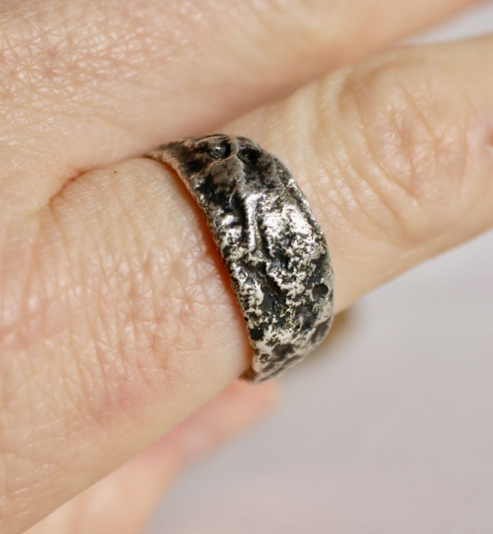 Bague meteor, bague en argent fait main par Maryjou — vue 3