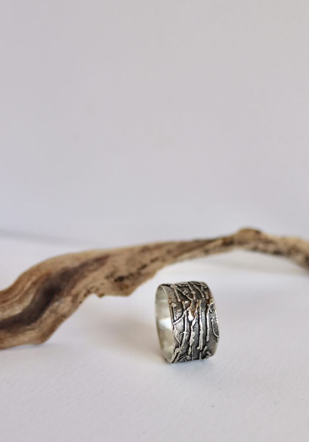 Bague parchemin, bague en argent fait main par Maryjou