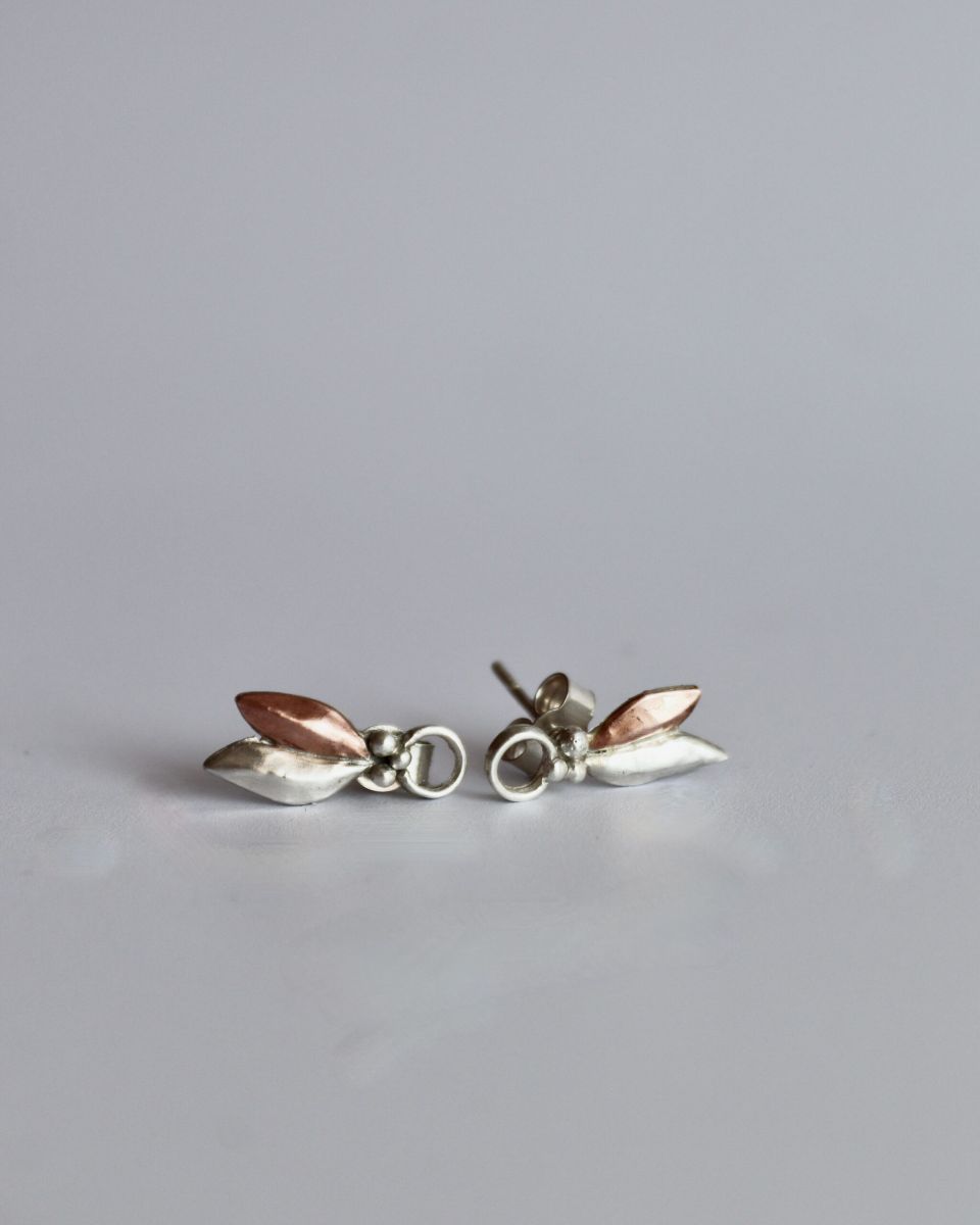 Boucles Orilys 3 Boucles Orilys, boucles d’oreilles en argent fait main par Maryjou — vue 3