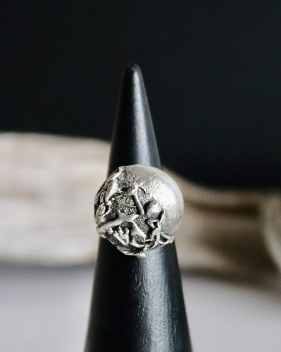 Bague Impact, bague en argent fait main par Maryjou — vue 4