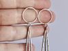 Boucles hybrides Tryo, boucles d’oreilles en argent fait main par Maryjou — vue 4