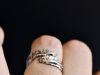 Bague elan, bague en argent fait main par Maryjou — vue 6