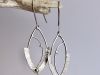 Boucles vela 8 Boucles vela, boucles d’oreilles en argent fait main par Maryjou — vue 3