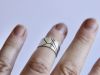 Bague sentier, bague en argent fait main par Maryjou — vue 7