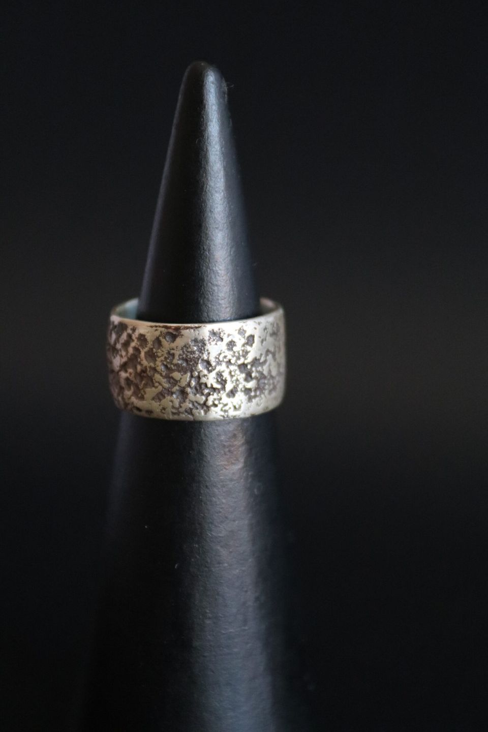 Bague krepi, bague en argent fait main par Maryjou — vue 2
