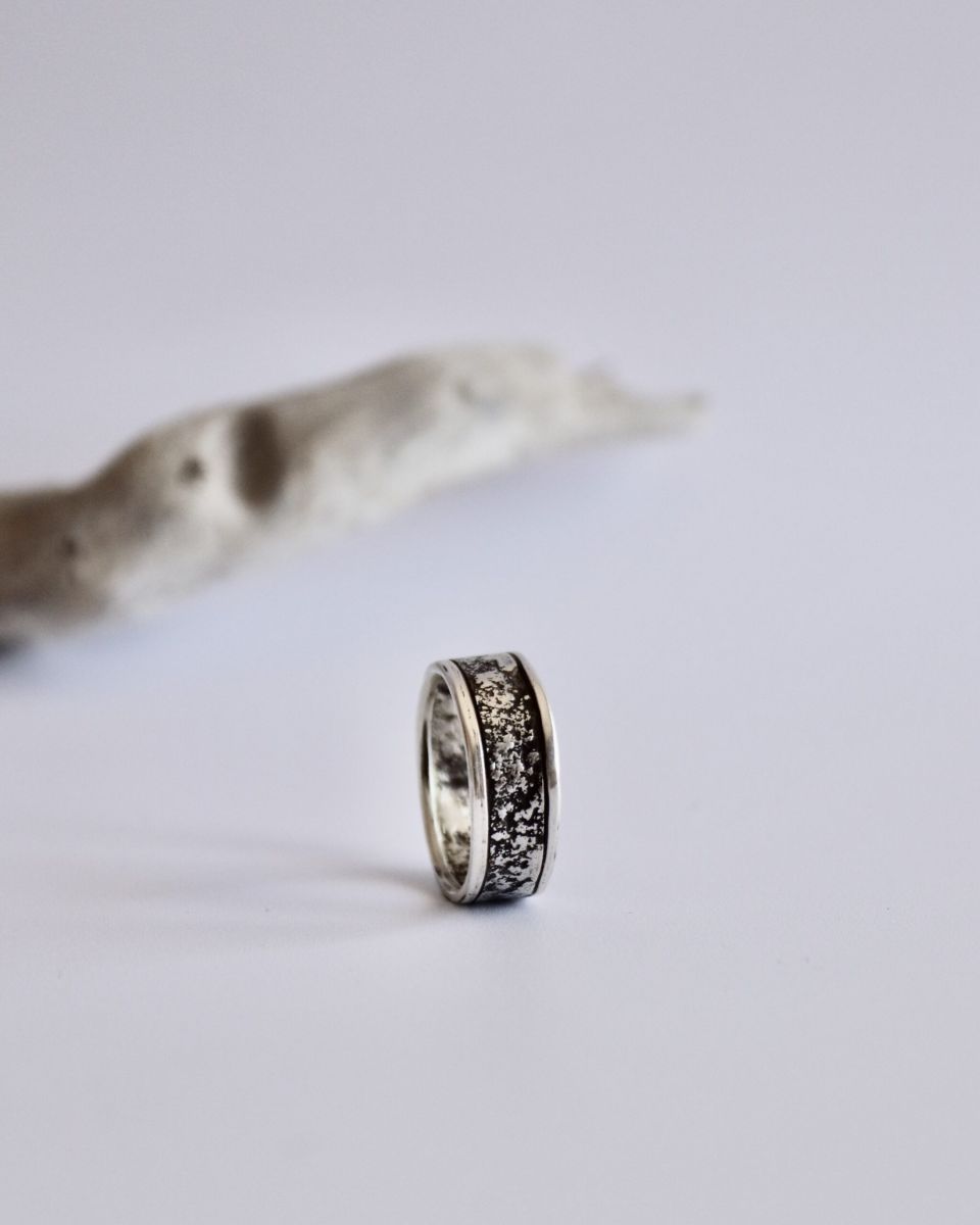 Bague terra, bague en argent fait main par Maryjou — vue 5
