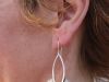 Boucles iroquoises, boucles d’oreilles en argent fait main par Maryjou — vue 6