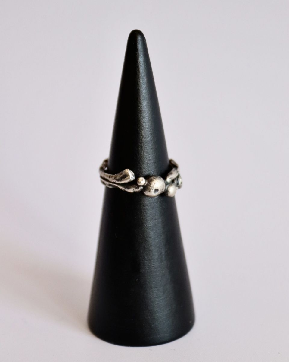 Bague Lelyane 2 3 Bague Lelyane 2, bague en argent fait main par Maryjou — vue 3