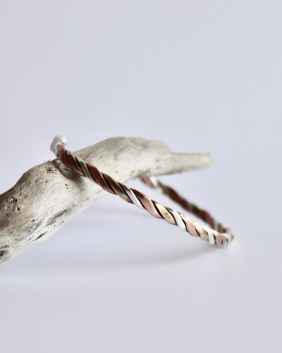 Bracelet Tryade, bracelet en argent fait main par Maryjou — vue 2