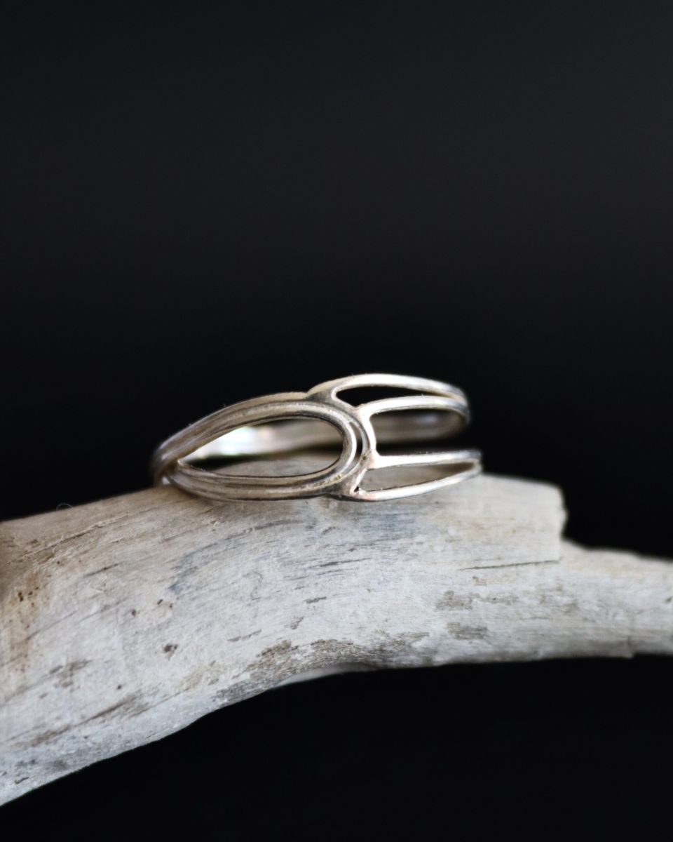 Bague boucle 5 Bague boucle, bague en argent fait main par Maryjou — vue 5