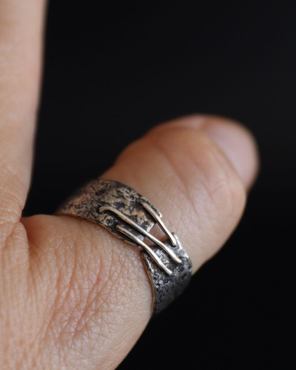 Bague Lyen, bague en argent fait main par Maryjou — vue 5