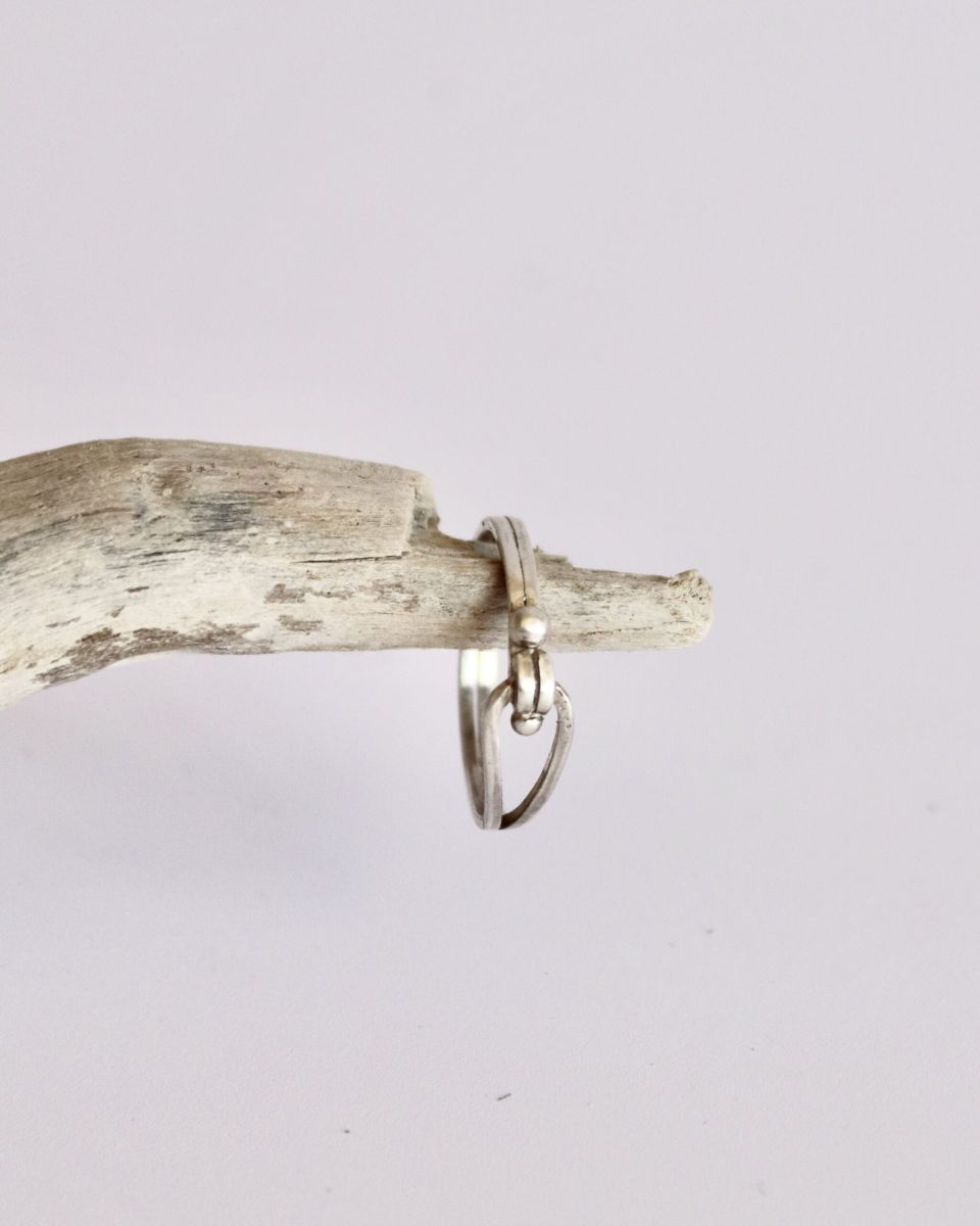 Bague chemin, bague en argent fait main par Maryjou — vue 6