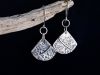 Boucles éventails, boucles d’oreilles en argent fait main par Maryjou