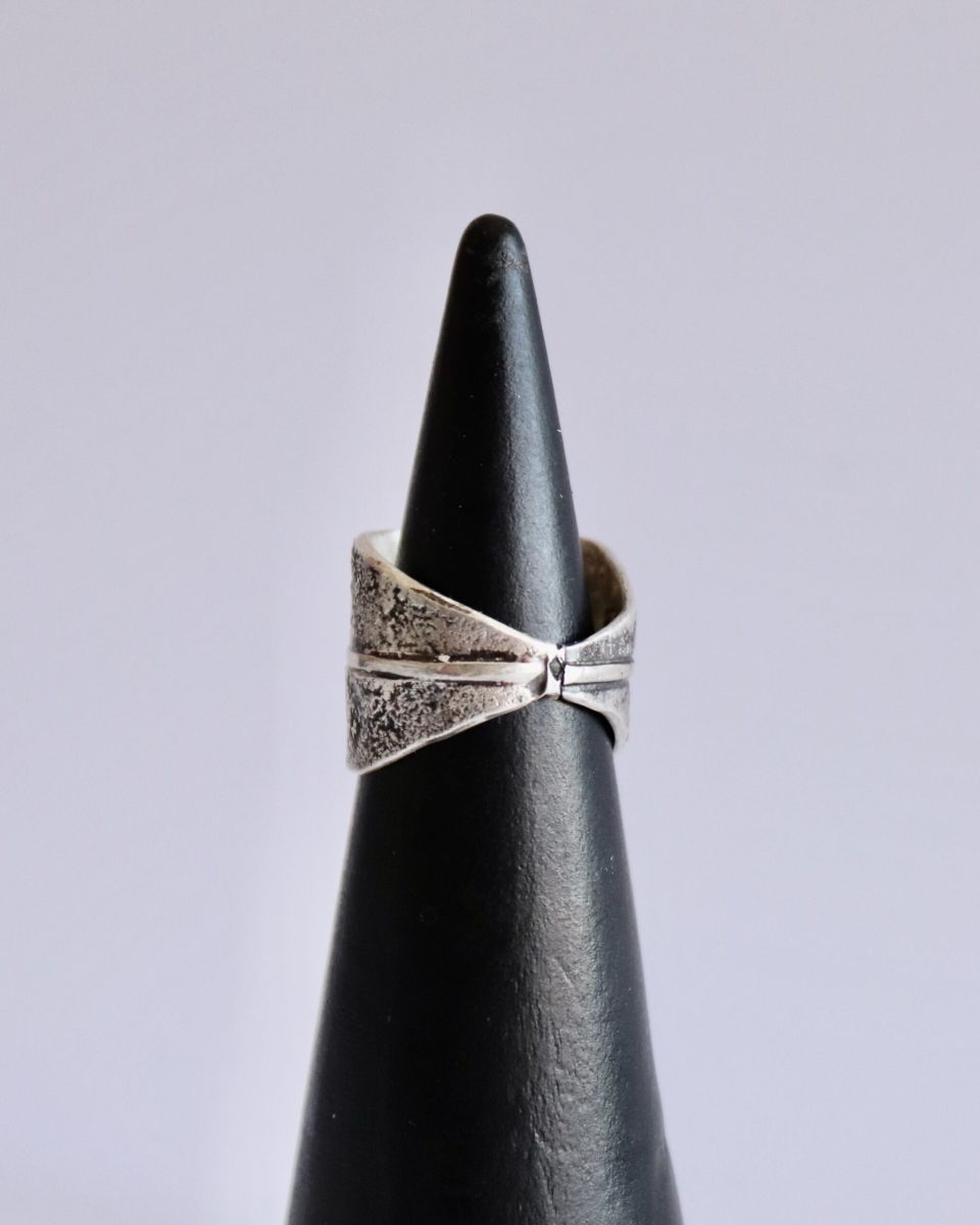 Bague ancrage, bague en argent fait main par Maryjou — vue 2
