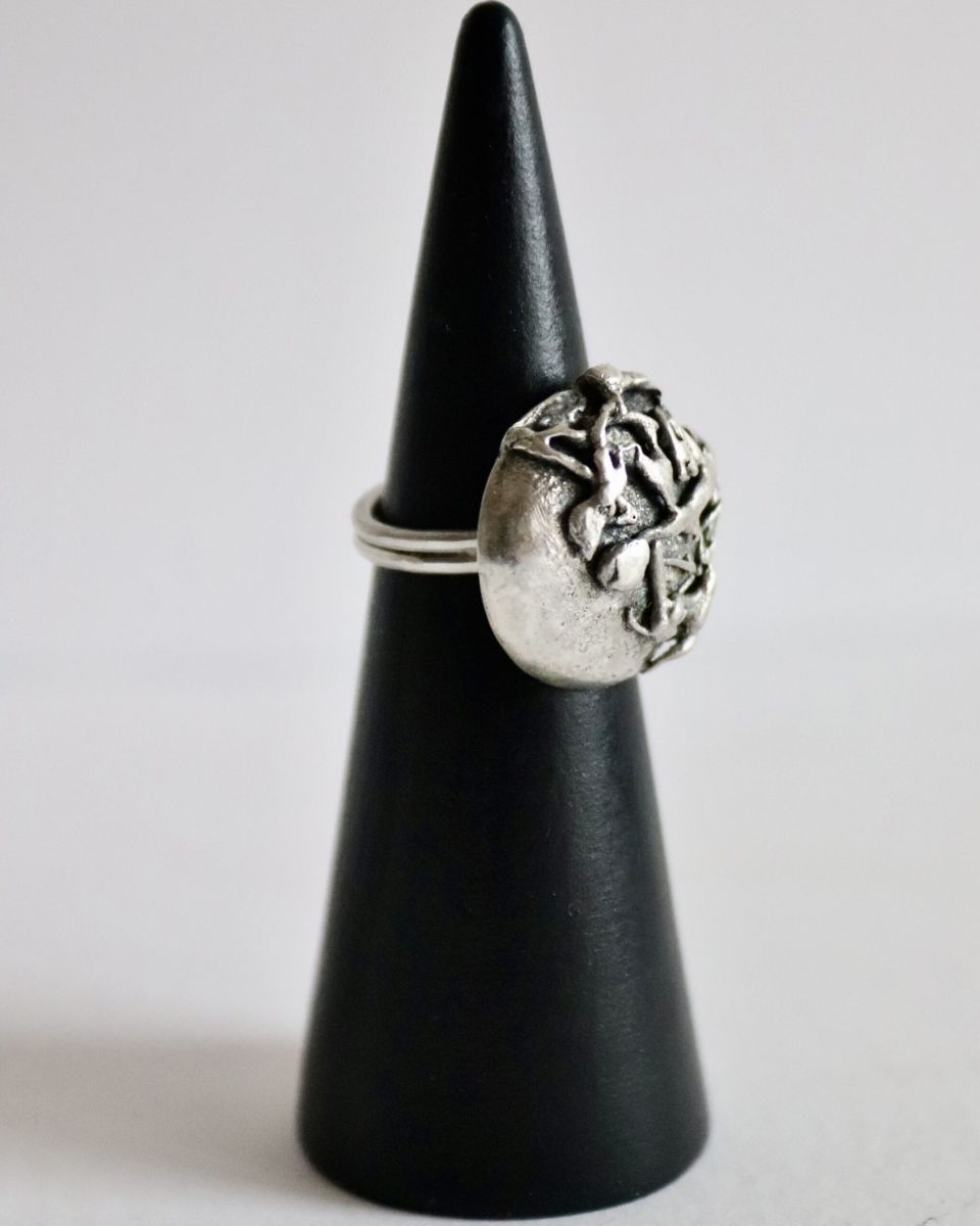 Bague Impact, bague en argent fait main par Maryjou