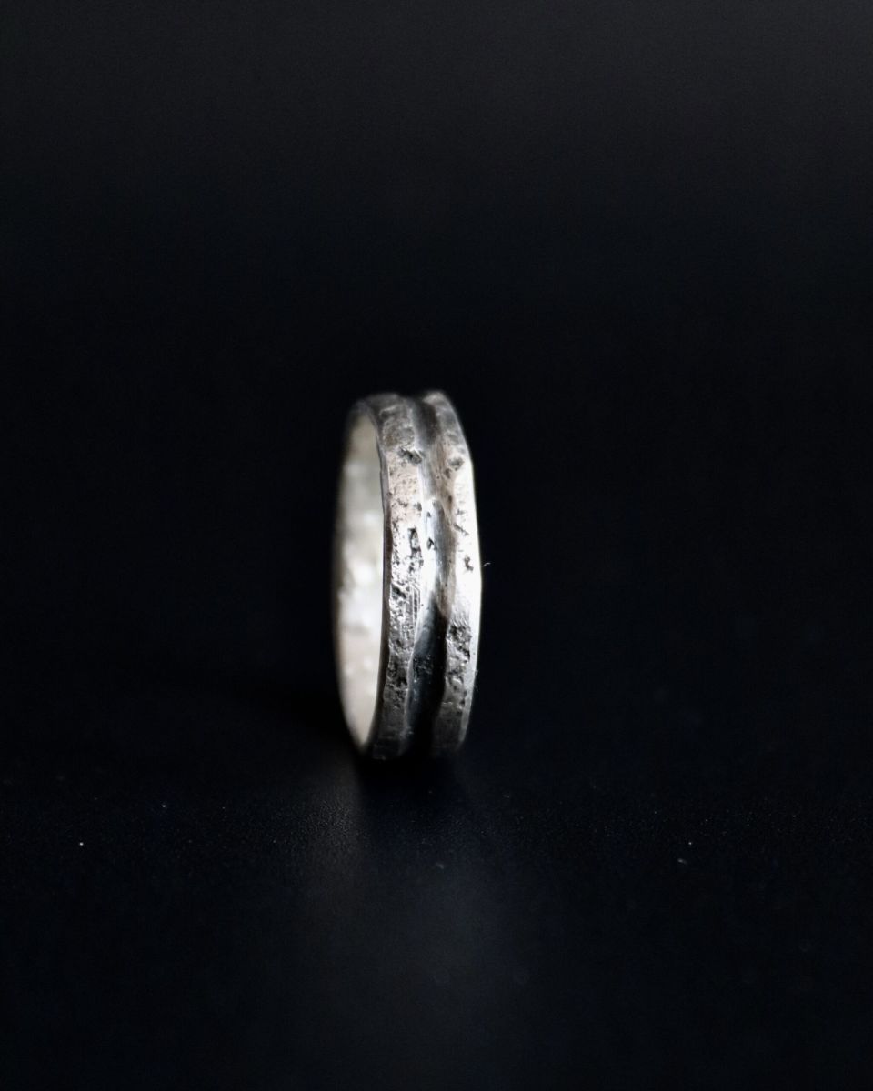 Bague sillon, bague en argent fait main par Maryjou