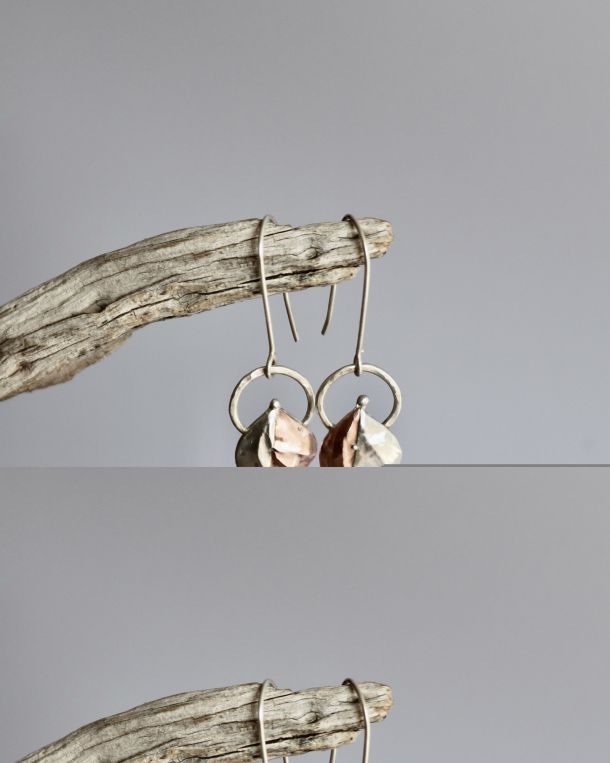 Boucles Selvane, boucles d’oreilles en argent fait main par Maryjou