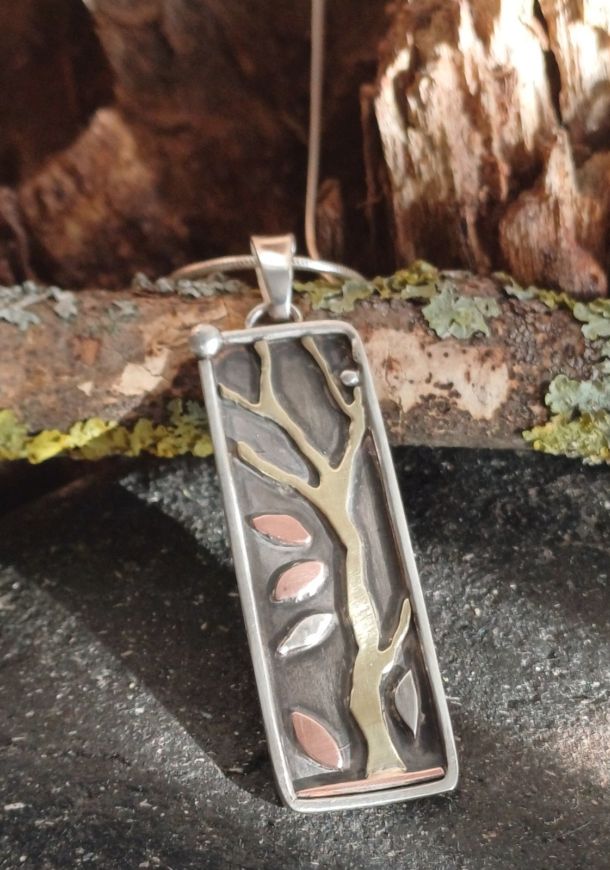 Pendentif arbre, pendentif en argent fait main par Maryjou