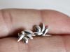 Boucles Azaria, boucles d’oreilles en argent fait main par Maryjou — vue 3
