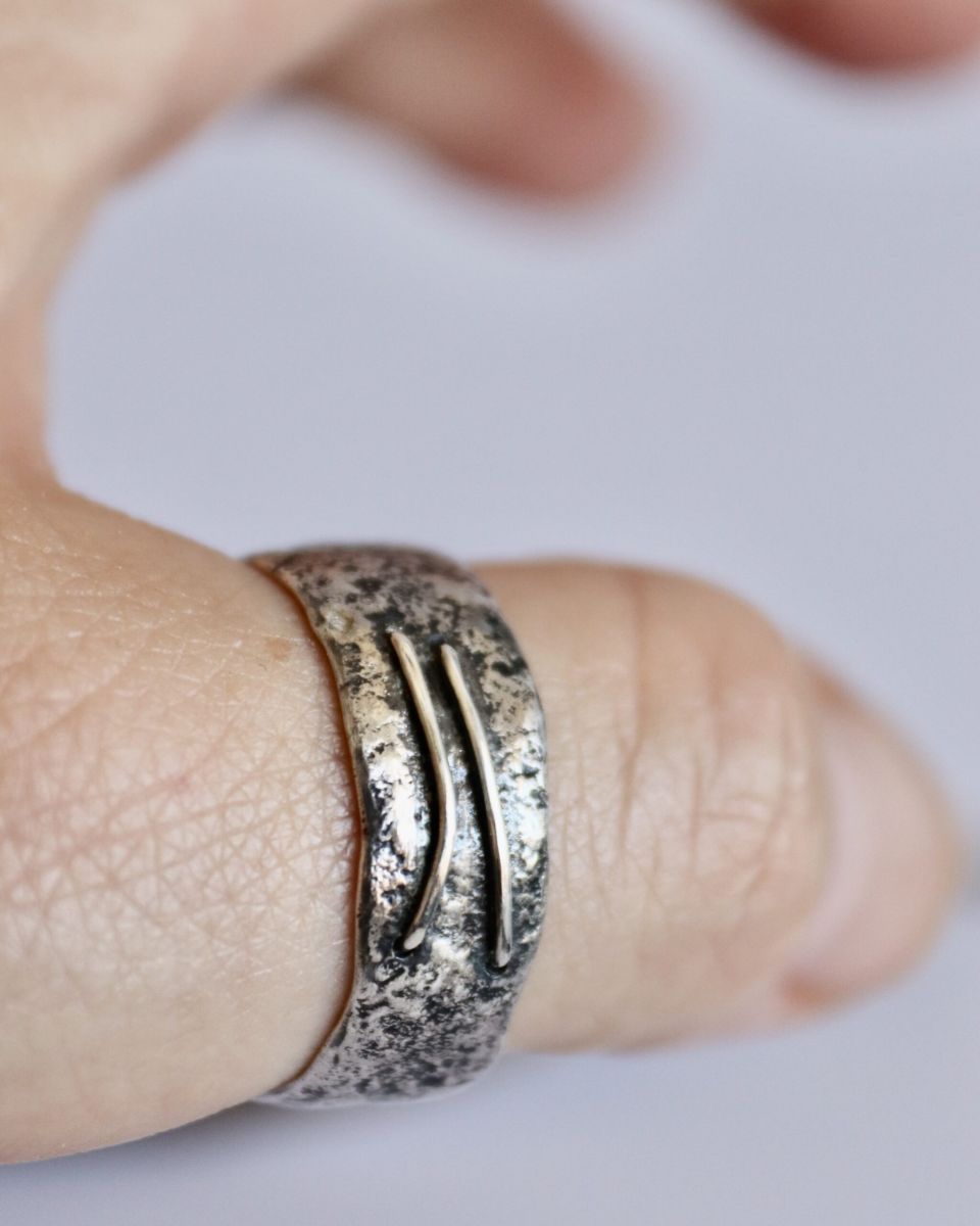 Bague Lyen, bague en argent fait main par Maryjou — vue 4