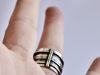 Bague tellure, bague en argent fait main par Maryjou — vue 6