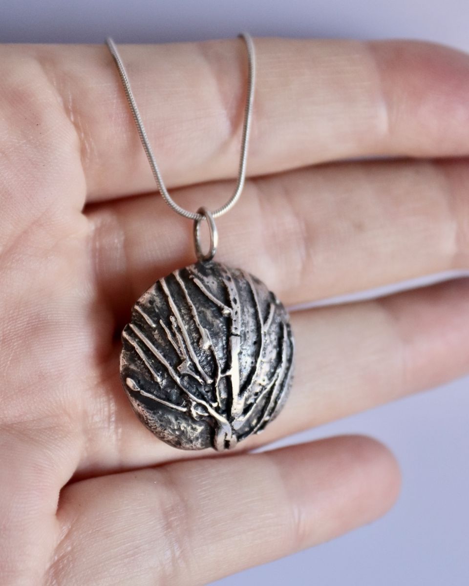 Pendentif Sylvae, pendentif en argent fait main par Maryjou — vue 5