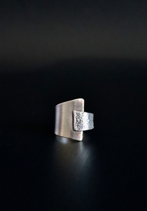 Bague duelle, bague en argent fait main par Maryjou