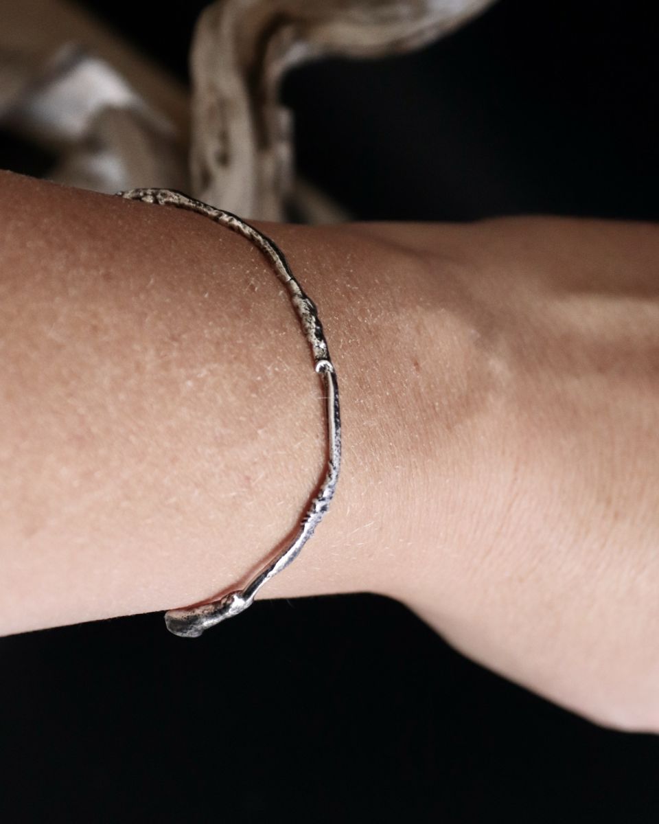 Bracelet Lelyane 2 5 Bracelet Lelyane 2, bracelet en argent fait main par Maryjou — vue 5