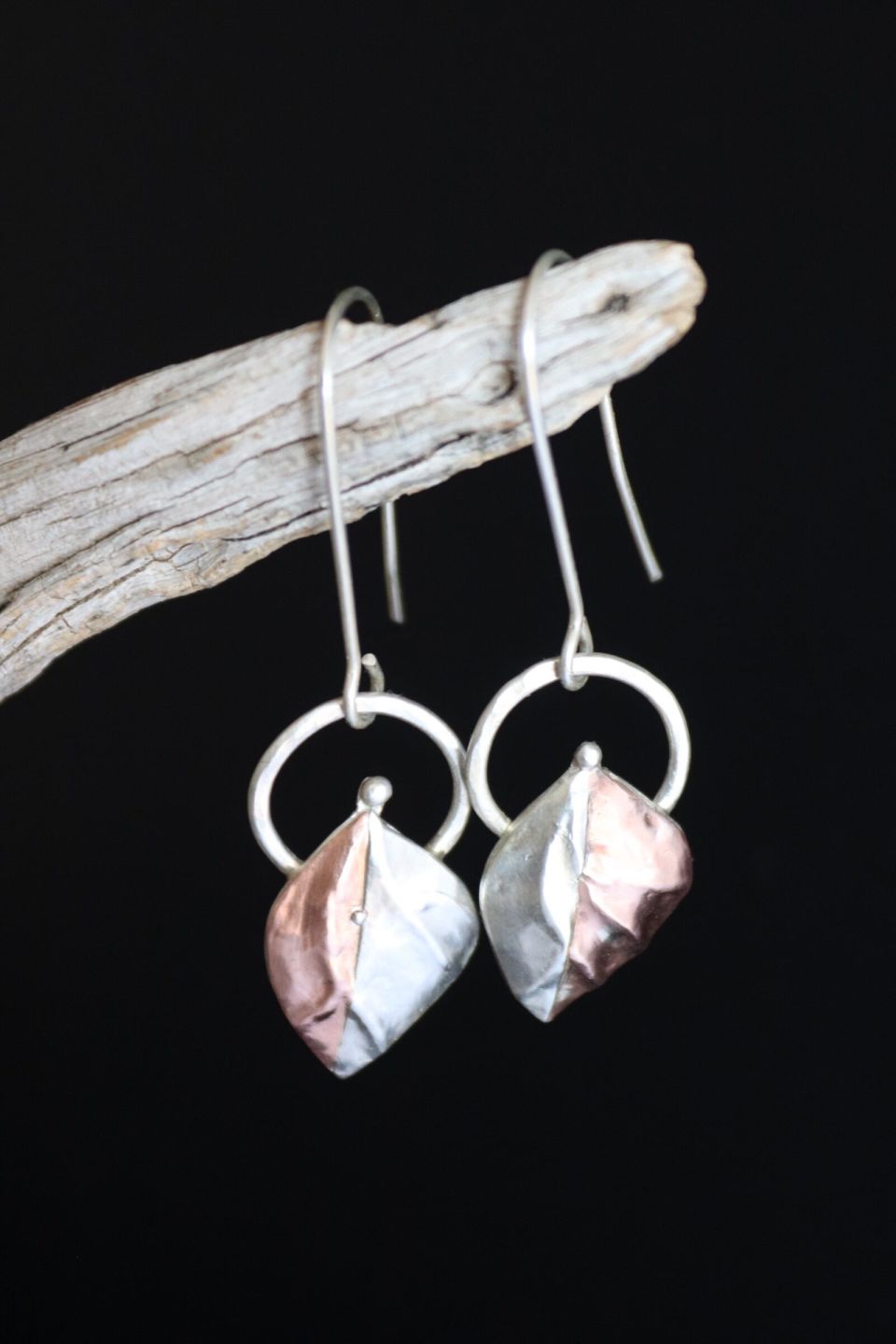 Boucles Selvane, boucles d’oreilles en argent fait main par Maryjou — vue 3