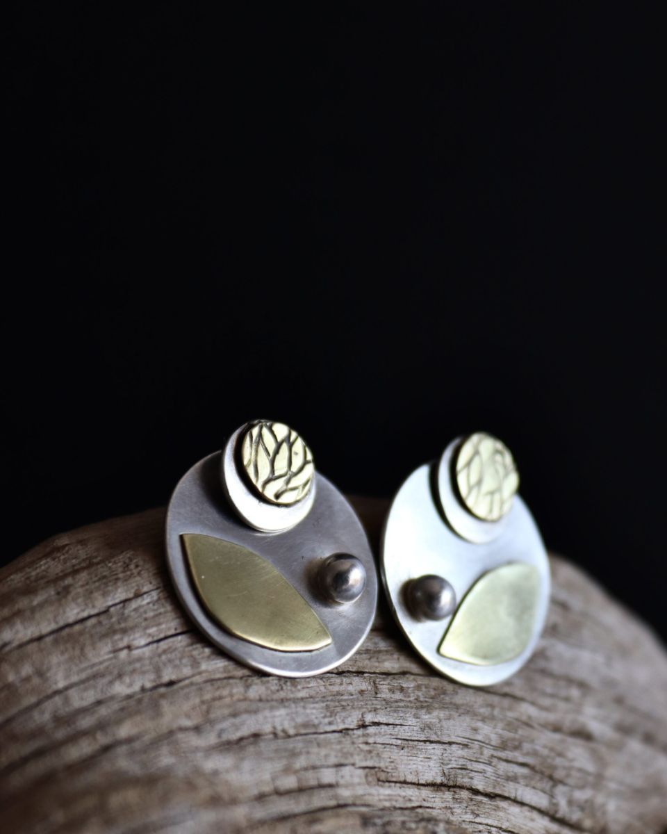 Boucles 3 en 1, boucles d’oreilles en argent fait main par Maryjou — vue 5