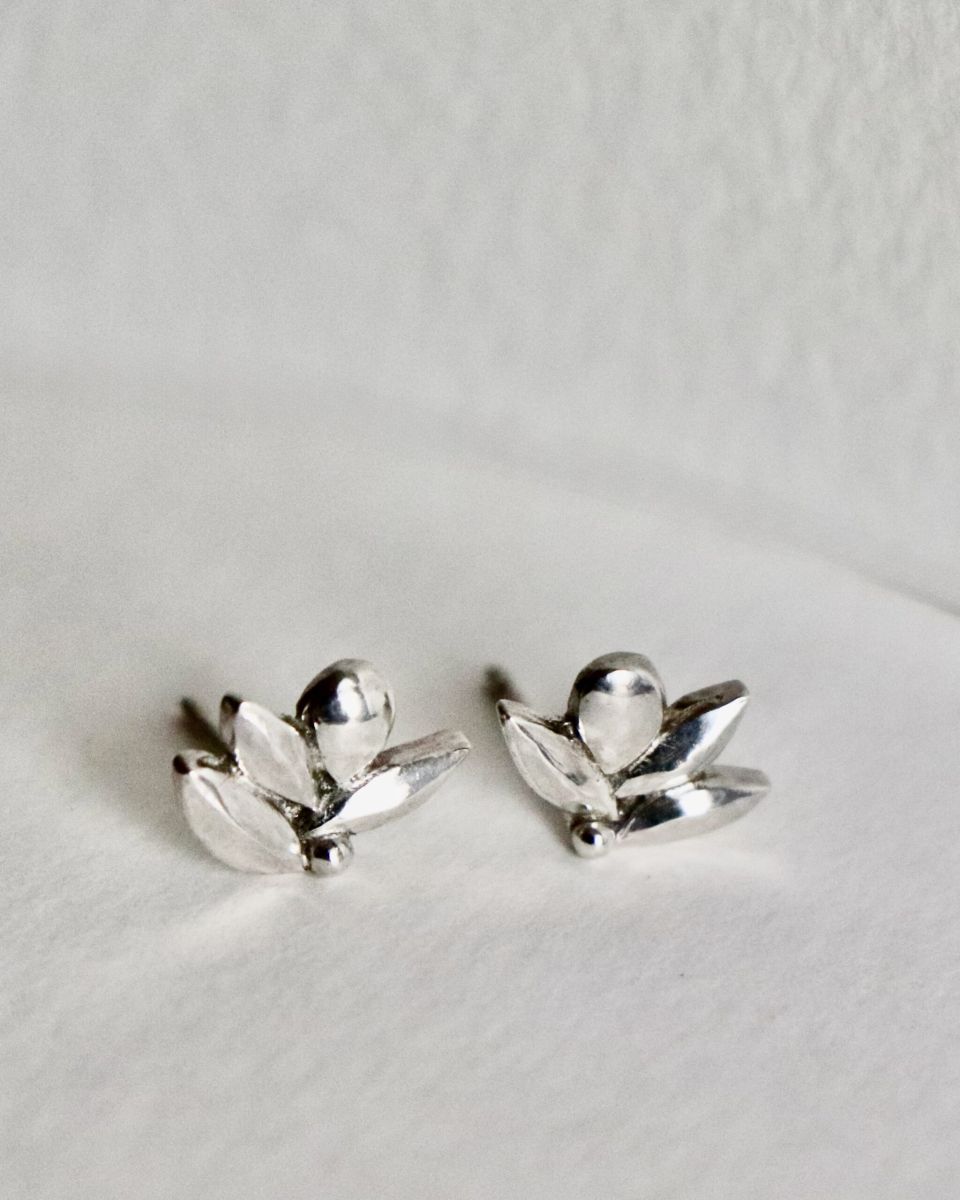 Boucles Azaria, boucles d’oreilles en argent fait main par Maryjou — vue 2