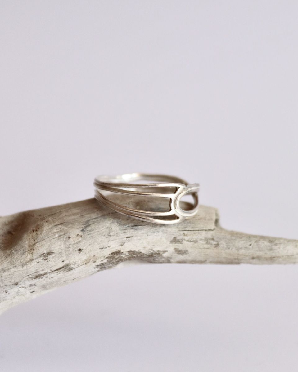 Bague boucle 3 Bague boucle, bague en argent fait main par Maryjou — vue 3