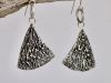 Boucles méandres, boucles d’oreilles en argent fait main par Maryjou — vue 3