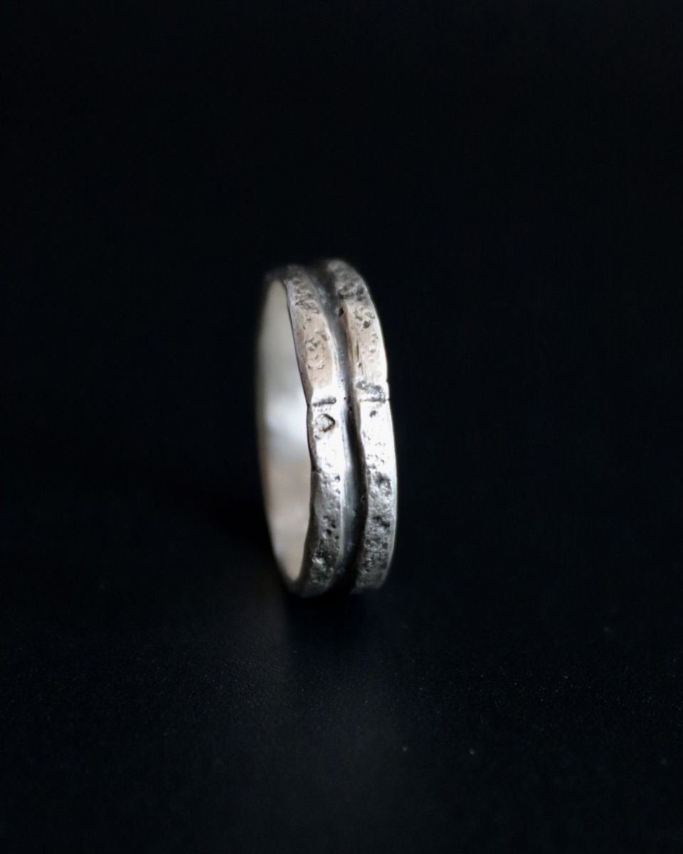 Bague sillon, bague en argent fait main par Maryjou — vue 2