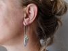 Boucles Sevelis, boucles d’oreilles en argent fait main par Maryjou