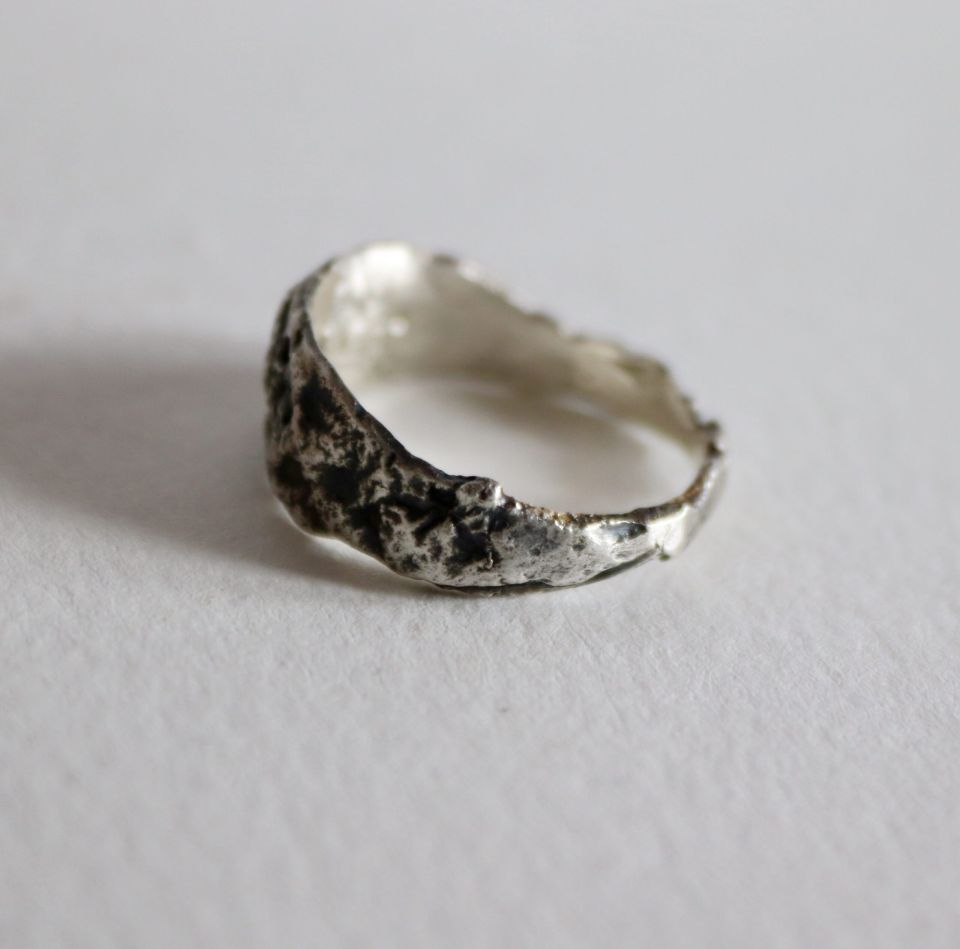 Bague meteor, bague en argent fait main par Maryjou — vue 5
